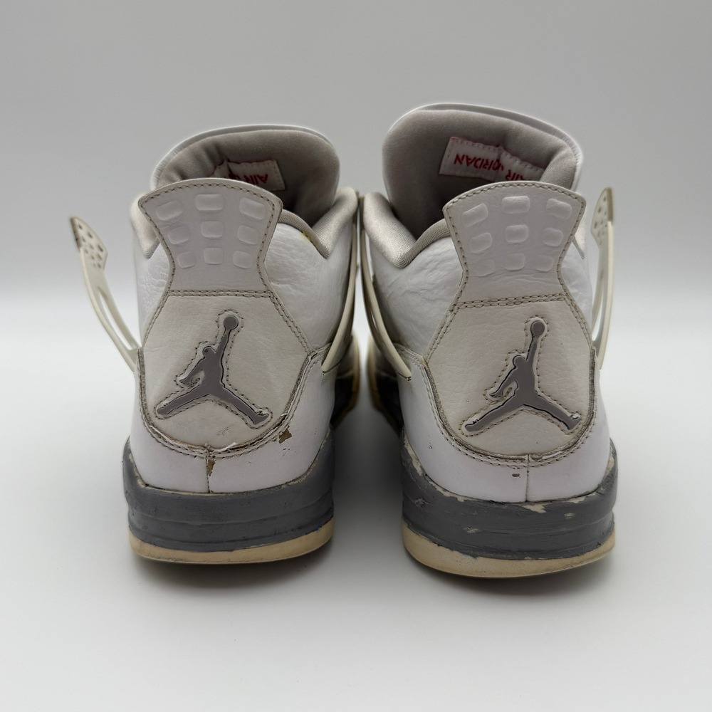 Nike Air Jordan 4 Retro White Oreo Cement Mens Size 10 Shoes Sneakers - Picture 2 of 6